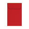 LUX Coin Envelopes, #1, Gummed Seal, Ruby Red, Pack Of 1,000