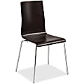 Safco® Bosk Stack Chair, Espresso/Chrome 1 thumbnail image