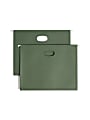 Smead® Hanging Expanding File Pockets, 3 1/2" Expansion, Letter Size, Standard Green, Box Of 10