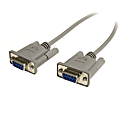 StarTech.com Cross Wired DB9 Serial Null Modem Cable - F/F - Serial/Null Modem Cable - 1 x DB-9, 1 x DB-9 - Serial/Null Modem Cable Crossover External - 25 ft
