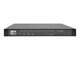 Tripp Lite NetDirector 32-Port Cat5 KVM over IP Switch Virtual Media 1 Remote + 1 Local User 1U Rack-Mount TAA - 32 Computer(s) - 1 Local User(s) - 1 Remote User(s) - 1920 x 1200 - 35 x Network (RJ-45) - 6 x USB - 1 x DVI1 x VGA