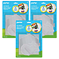 Perler Small & Large Basic Shapes Pegboards, Clear, 5 Pegboards Per Pack, Set Of 3 Packs 1 thumbnail image