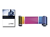 Fargo DTC - Yellow, cyan, magenta, black resin, clear resin overlay - print ribbon (color) - for DTC 300, 300-M, 300M Single-Sided 1 thumbnail image