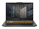TUF Gaming F17 FX706 FX706HCB-ES51 17.3" Gaming Notebook - Intel Core i5 11th Gen i5-11400H (6 Core) 2.70 GHz - 8 GB Total RAM - 512 GB SSD - Graphite Black - Intel HM570 Chip - Windows 11 Home - NVIDIA GeForce RTX 3050 with 4 GB2.30 Hours Battery
