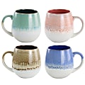 Gibson Home Avery Creek 4-Piece Stoneware Mug Set, 19.1 Oz, Assorted Colors 1 thumbnail image