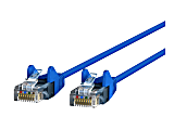 Belkin Slim - Patch cable - RJ-45 (M) to RJ-45 (M) - 6 ft - UTP - CAT 6 - molded, snagless - blue