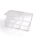 Mind Reader Acrylic Cosmetic Storage Organizer With Flap, Clear 1 thumbnail image