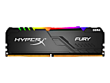 HyperX FURY RGB - DDR4 - kit - 32 GB: 4 x 8 GB - DIMM 288-pin - 3200 MHz / PC4-25600 - CL16 - 1.35 V - unbuffered - non-ECC - black 1 thumbnail image