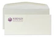 Gummed Seal, Stationery Envelopes, 4-1/8" x 9-1/2",  1 PMS Color Flat Print, Custom #10, 24 lb. Strathmore Writing Natural White Wove, Box Of 250 1 thumbnail image