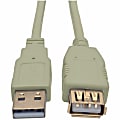 Eaton Tripp Lite Series 6ft USB 2.0 Hi-speed A/A Cable M/M 480 Mbps Beige, USB extension - USB extension cable - U024006BE 1 thumbnail image