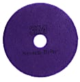 Scotch-Brite Diamond Floor Pads Plus, 17", Purple, Pack Of 5 Pads 1 thumbnail image