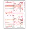 ComplyRight™ 1099-R Tax Forms, Laser Cut, Federal Copy A, 8-1/2" x 11", Pack Of 50 Forms