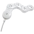 Quirky Pivot Power Junior 4-Outlet Flexible Power Strip, 2’, White 1 thumbnail image