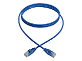 Tripp Lite Cat6a 10G Snagless Molded Slim UTP Ethernet Cable (RJ45 M/M) Blue 6 ft.