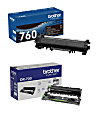 Brother® TN-760 Black High Yield Toner Cartridge And DR-730 Replacement Drum Unit Set, TN760DR730PK-OD