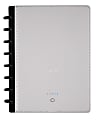 TUL® Wireless/Wired Charging Discbound Notebook, Leather Cover, Junior Size, Gray 1 thumbnail image