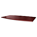 Lorell® Essentials Conference Boat-Shaped Table Top, 2-Piece, 96"W, Mahogany 1 thumbnail image