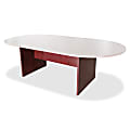 Lorell® 3-Leg Conference Table Base, For 8'W Top, Mahogany