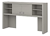 kathy ireland® Office by Bush Business Furniture Echo Hutch, 60"W, Gray Sand, Standard Delivery