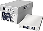 Domtar Husky Opaque Offset Multi-Use Printer & Copy Paper, 5 Reams, White, Tabloid (11" x 17"), 2500 Sheets Per Case, 60 Lb, 94 Brightness 1 thumbnail image