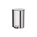 Joseph Joseph Corner Style Stainless Steel Step Waste Can, 1.3 Gallon, Silver 1 thumbnail image