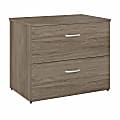 Bush Business Furniture Studio C 35-2/3"W x 23-1/3"D 2-Drawer Lateral File Cabinet, Modern Hickory, Standard Delivery