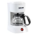 Better Chef 4-Cup Compact Coffee Maker With Removable Filter Basket, White