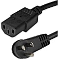 StarTech.com Right-Angle NEMA 5-15P To C13 Computer Power Cord, 3' 1 thumbnail image