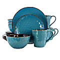 Elama 16-Piece Stoneware Dinnerware Set, Sea Glass 1 thumbnail image