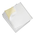 Office Depot® Brand Computer Paper, 2 Parts, 15 Lb, 9 1/2" x 5 1/2", Clean Edge, White/Canary, Box Of 3,000 Sheets