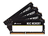 CORSAIR Mac Memory - DDR4 - kit - 64 GB: 4 x 16 GB - SO-DIMM 260-pin - 2666 MHz / PC4-21300 - CL18 - 1.2 V - unbuffered - non-ECC 1 thumbnail image
