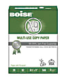 Boise® X-9® Multi-Use Printer & Copy Paper, White, Letter (8.5" x 11"), 500 Sheets Per Ream, 20 Lb, 92 Brightness, 0X9001