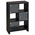 kathy ireland® Office by Bush Furniture New York Skyline Bookcase, 6 Cube, Modern Mocha, Standard Delivery