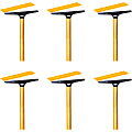 Ettore Heavy Duty Floor Scraper - 4" Carbon Steel Blade - 48" Anodized Aluminum Handle - Heavy Duty, Angled Head, Rubberized Grip - Gold - 6 / Carton 1 thumbnail image