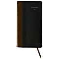 AT-A-GLANCE® Fine Diary® 2026 Weekly Monthly Diary, Black Brown, Pocket, 3" x 6" 1 thumbnail image