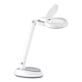 OttLite® Wellness Series Space-Saving LED Magnifier Desk Lamp, 14-3/4"H, White