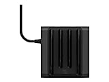Scosche BaseLynx Vert - Charging station - 42 Watt - 3 A - 3 output connectors (2 x USB, USB-C) - black 1 thumbnail image