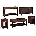 Kathy Ireland Office By Bush® Grand Expressions Family Work-N-Play Collection (47" TV Stand), Warm Molasses