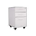 VARIDESK® 15-3/4"W x 20-11/16"D Lateral 3-Drawer Mobile File Cabinet, White