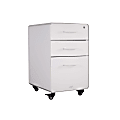 VARIDESK® 15-3/4"W x 20-11/16"D Lateral 3-Drawer Mobile File Cabinet, White 1 thumbnail image