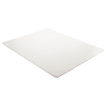 Deflect-O Earth Source® Chair Mat For Commercial Pile Carpets, Straight Edge, 36" x 48", Clear