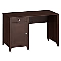 Kathy Ireland Office By Bush® Grand Expressions 48" Single Pedestal Desk, 30"H x 47 1/4"W x 23 1/4"D, Warm Molasses