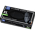 Medline STORM Nonsterile Exam Gloves - X-Large Size - Black - Textured, Latex-free, Powder-free - For Healthcare Working - 90 / Box 1 thumbnail image