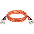 Tripp Lite 0.3M Duplex Multimode 62.5/125 Fiber Optic Patch Cable SC/SC 1' 1ft 0.3 Meter - SC Male - SC Male - 1ft - Orange