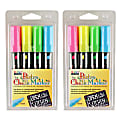 Marvy Uchida Bistro Chalk Markers, 8 Markers Total, Chisel Tip, Fluorescent Colors, 4 Markers Per Pack, Set Of 2 Packs 1 thumbnail image