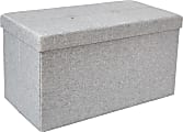Dormify Jessie Collapsible Storage Ottoman Bench, Charcoal Gray 1 thumbnail image
