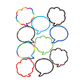 Teacher Created Resources Decorative Accents, Speech/Thought Bubbles, Multicolor, Pack Of 30 1 thumbnail image