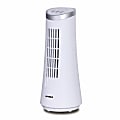 Optimus Ultra-Slim Oscillating Desktop Tower Fan, 12" x 5",  White 1 thumbnail image