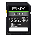 PNY Elite-X Class 10 U3 V30 SDXC Memory Card, 256GB, P-SD256U3100EX-GE 1 thumbnail image