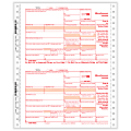 ComplyRight™ 1099-MISC Tax Forms, Continuous, Copies A, B And C, 3-Part, 9" x 11", Pack Of 100 Forms